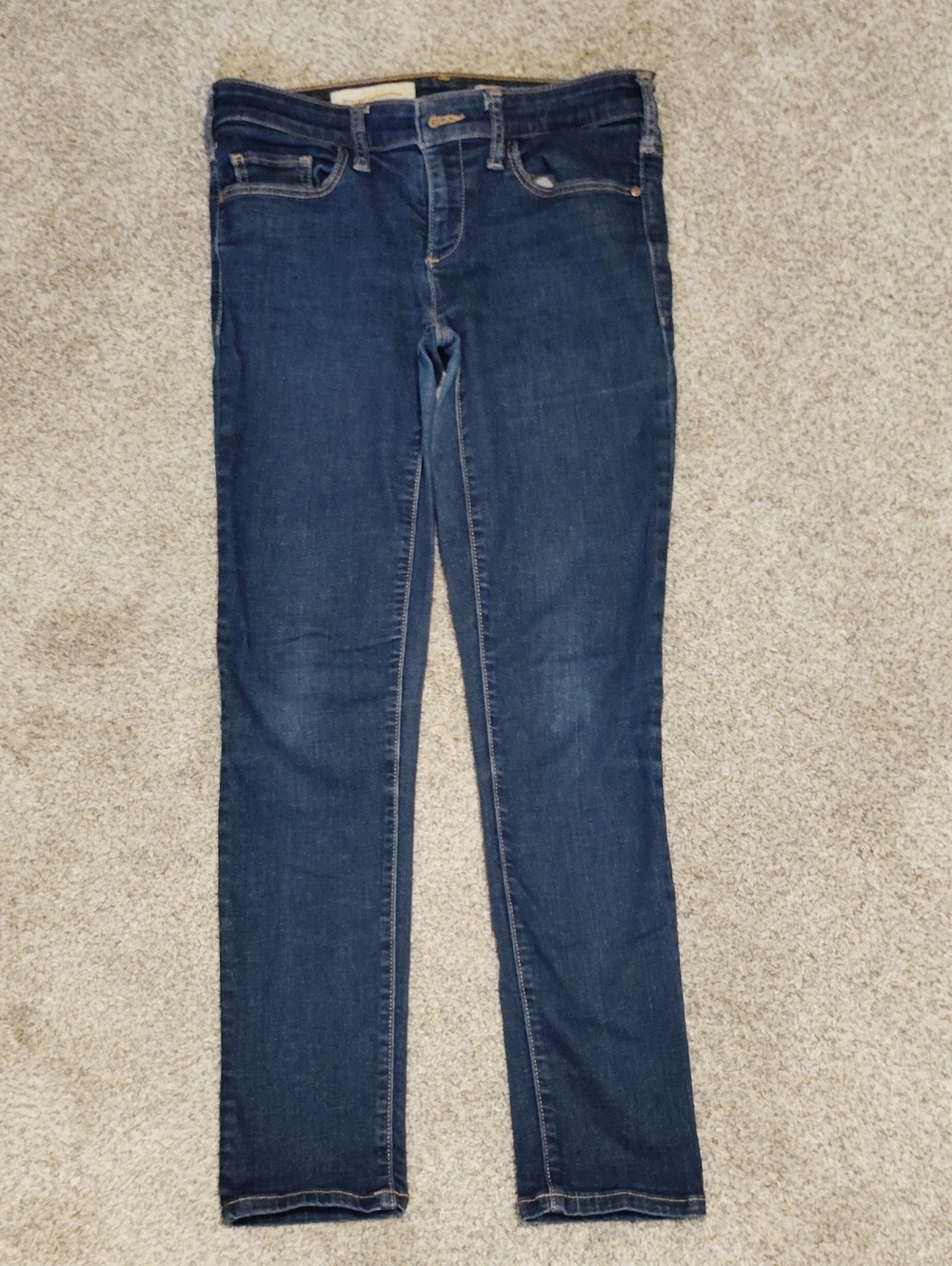 Pilcro Skinny Jeans in Dark Blue Indigo